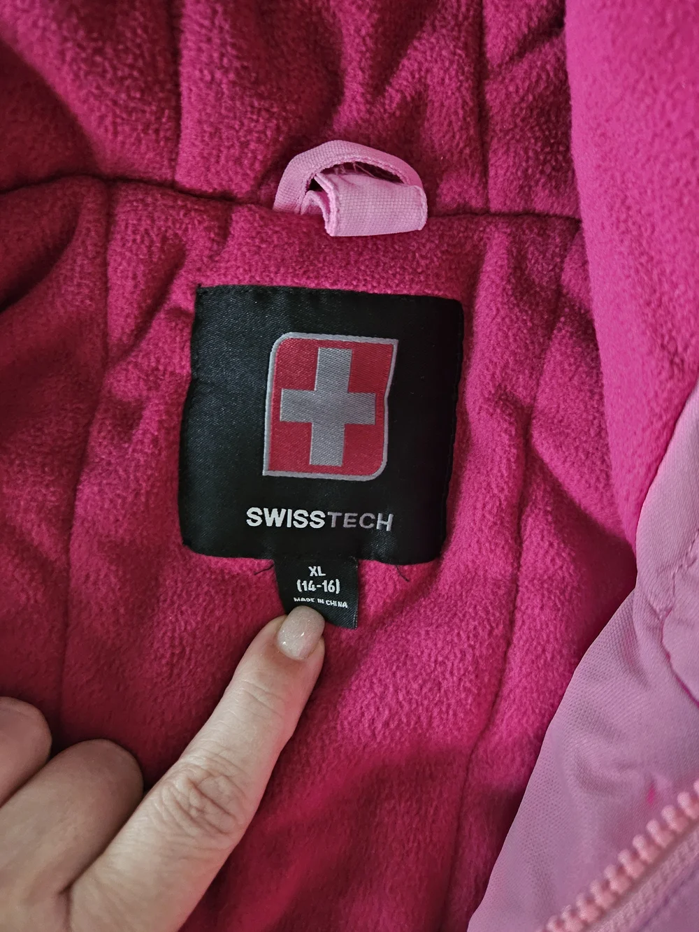 Swiss Tech Girls Pink Ski Jacket | XL (14/16)
